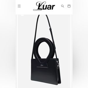 LUAR black Large Ana Tote bag is made of 100% leather